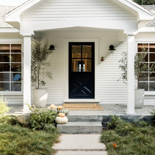 Modern house front yard, aesthetic architecture design